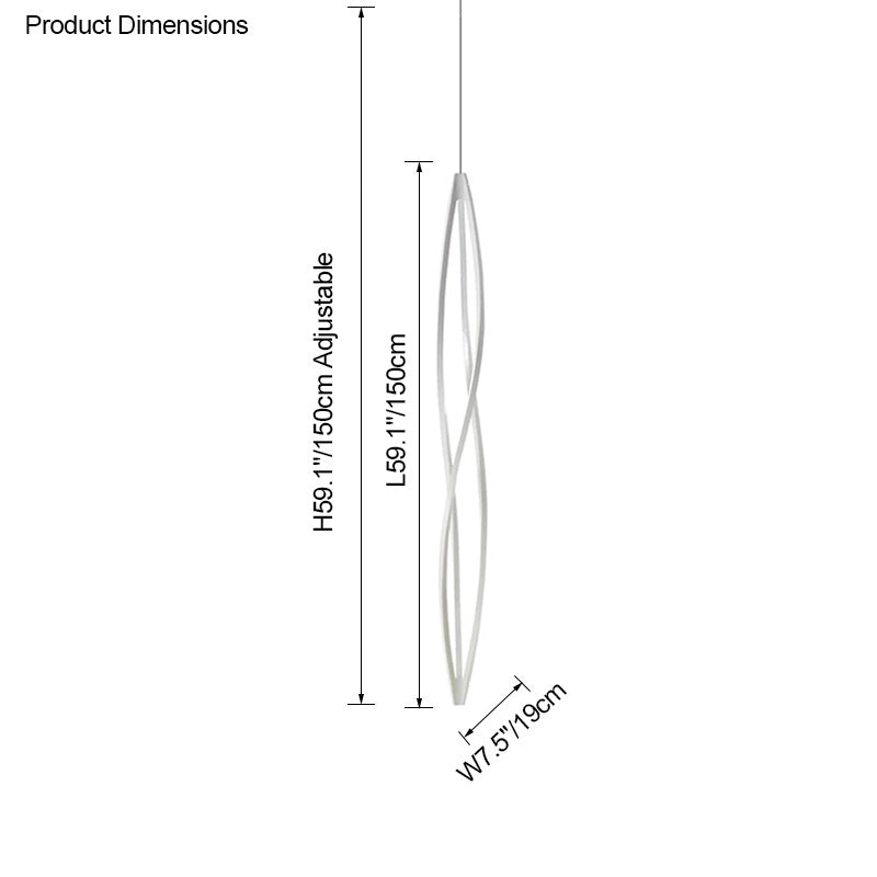 WOMO Helix Horizontal/Vertical Chandelier-WM2245