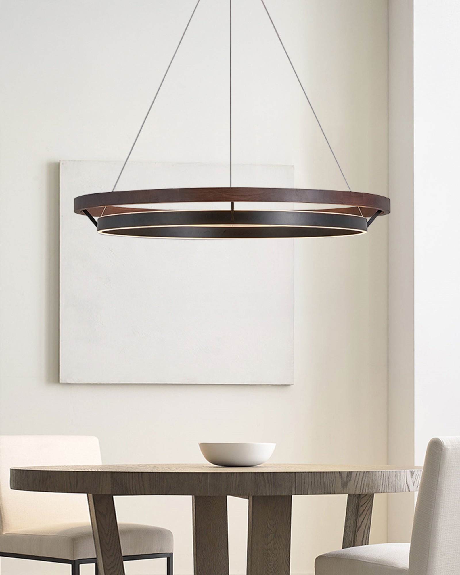 WOMO Circular Led Wood Chandelier-WM2492