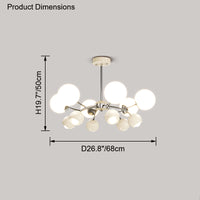 WOMO Space Age Glass Globe Chandelier-WM2290