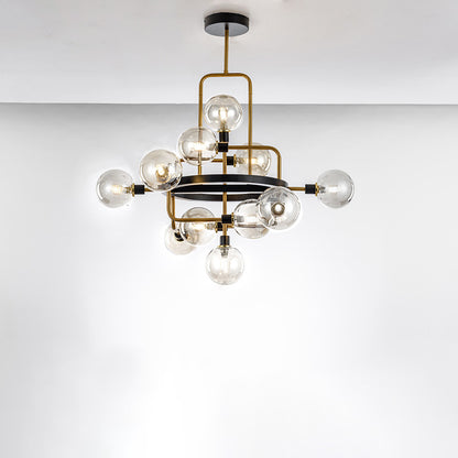 WOMO Vintage Glass Bubble Chandelier-WM2300