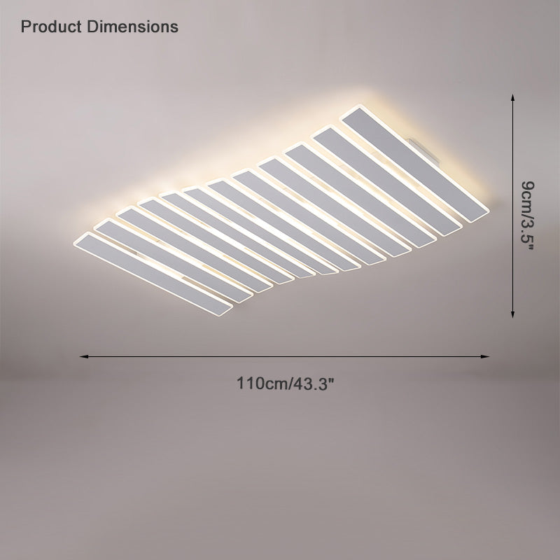 WOMO Louver Rectangle Led Ceiling Light-WM1080