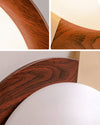 WOMO Walnut/White Round Ceiling Light-WM1204 thumbnail