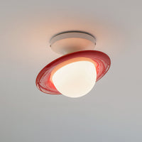 WOMO Colorful Globe Semi Flush Mount Ceiling Light-WM1205