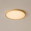 WOMO Oak Round Flat Flush Mount Ceiling Light-WM1206 thumbnail