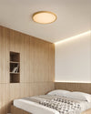 WOMO Oak Round Flat Flush Mount Ceiling Light-WM1206 thumbnail