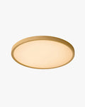 WOMO Oak Round Flat Flush Mount Ceiling Light-WM1206