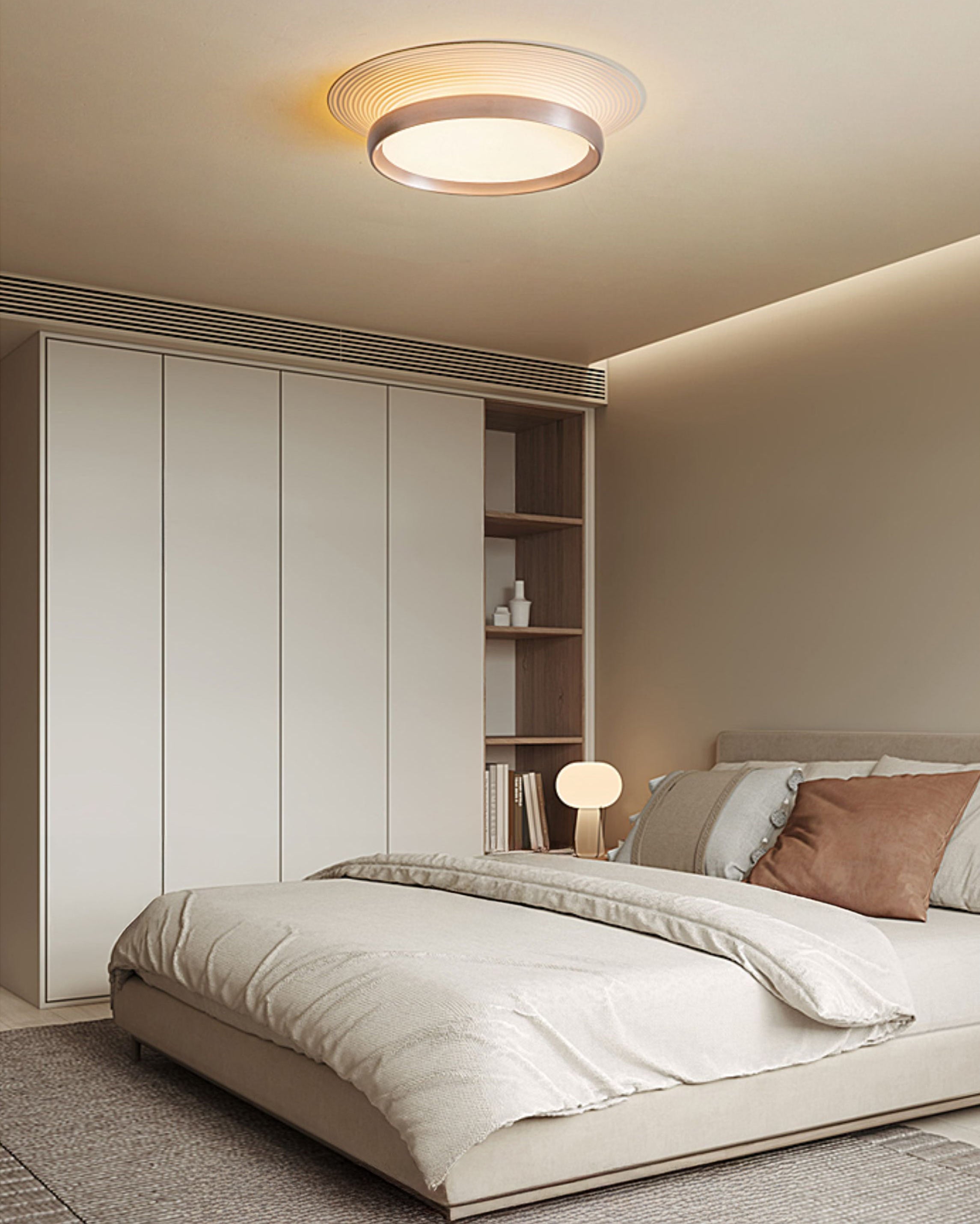 WOMO Round Flat Flush Mount Ceiling Light-WM1209