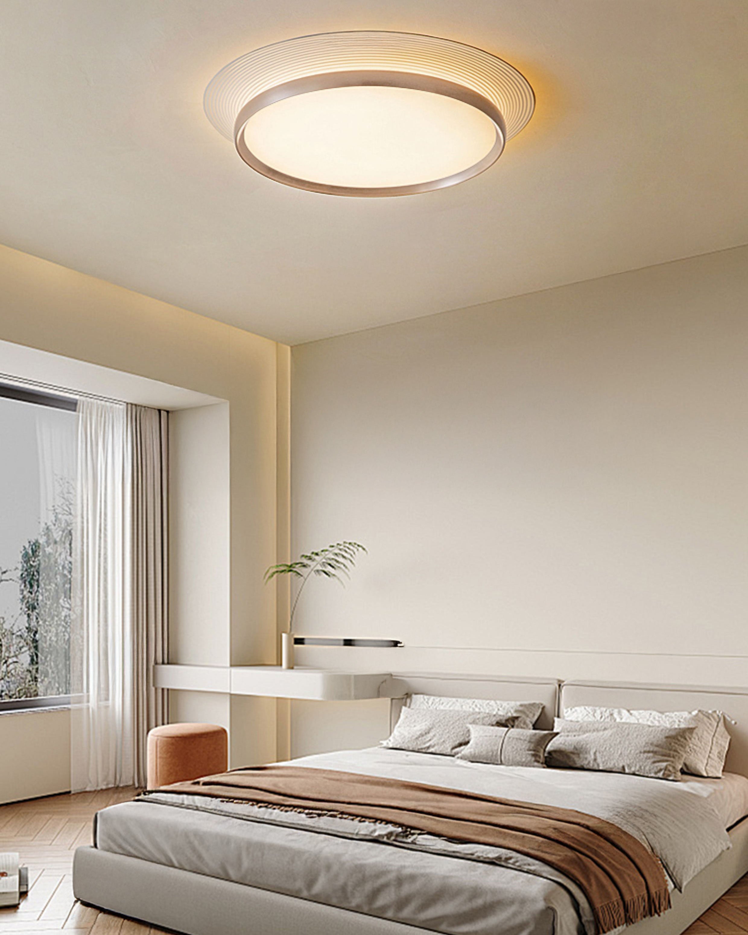 WOMO Round Flat Flush Mount Ceiling Light-WM1209