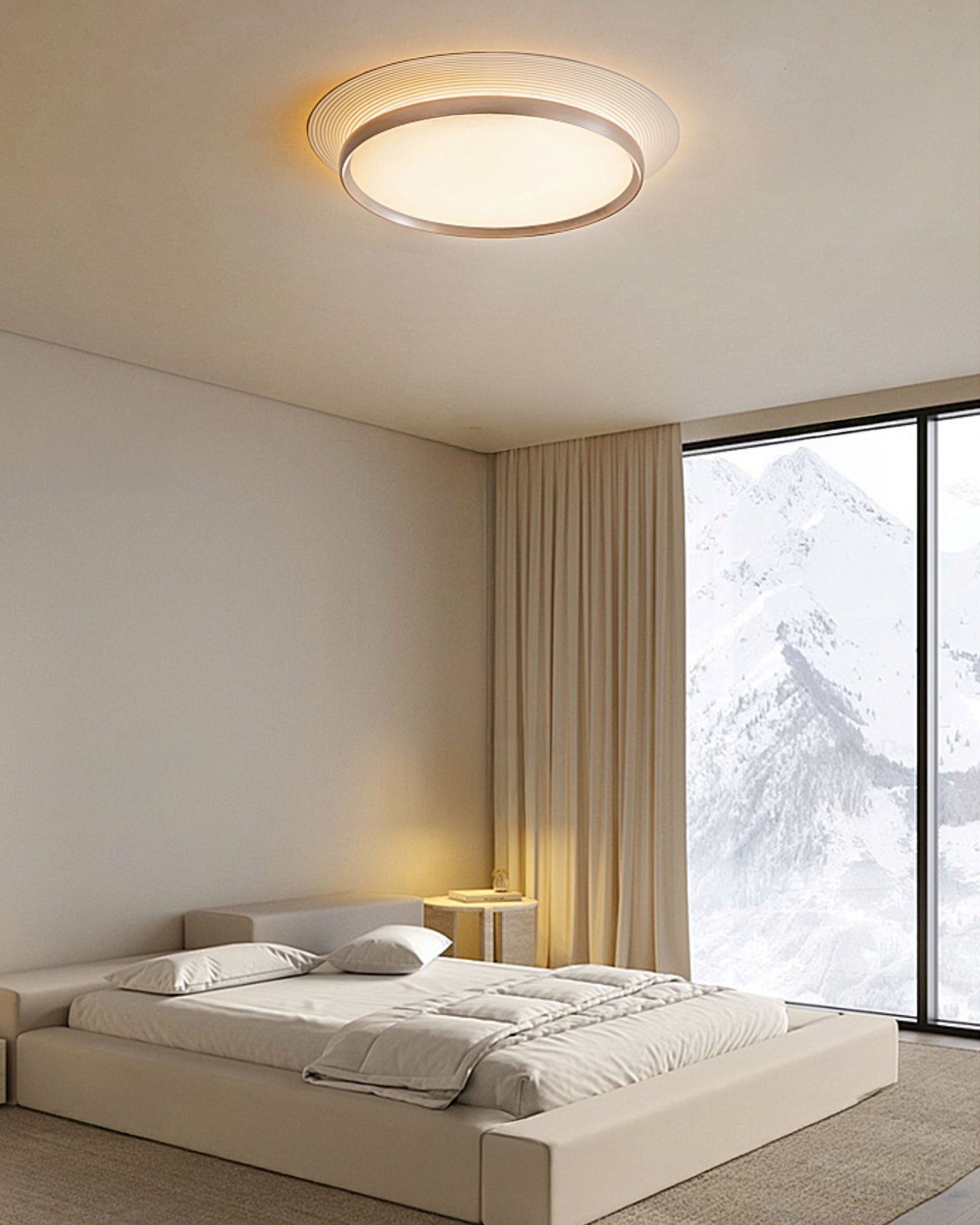 WOMO Round Flat Flush Mount Ceiling Light-WM1209