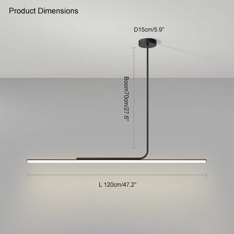 WOMO Off Center Tube Linear Pendant Light-WM2029