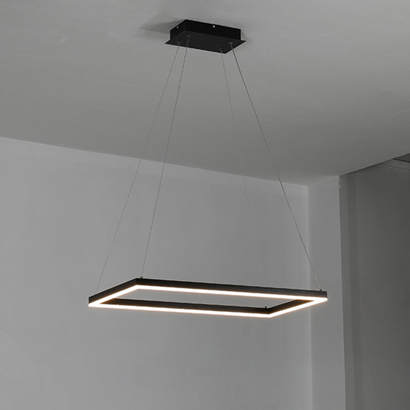 WOMO Tiered Rectangular LED Chandelier-WM2120