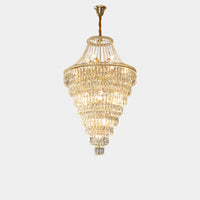 WOMO Oversized Gold Crystal Chandelier-WM2379