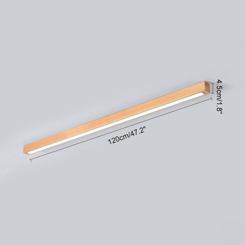 WOMO Long Linear Wood Ceiling Light-WM1012