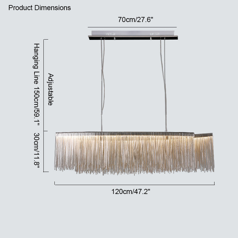 WOMO Tassel Round/Linear Chandelier-WM2062