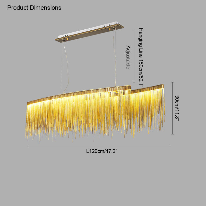 WOMO Tassel Round/Linear Chandelier-WM2062