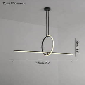 WOMO Circle Linear Pendant Light-WM2122