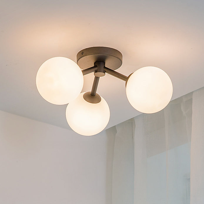 WOMO Globe Semi Flush Mount Ceiling Light-WM1212