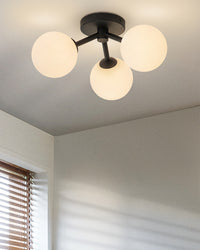 WOMO Globe Semi Flush Mount Ceiling Light-WM1212
