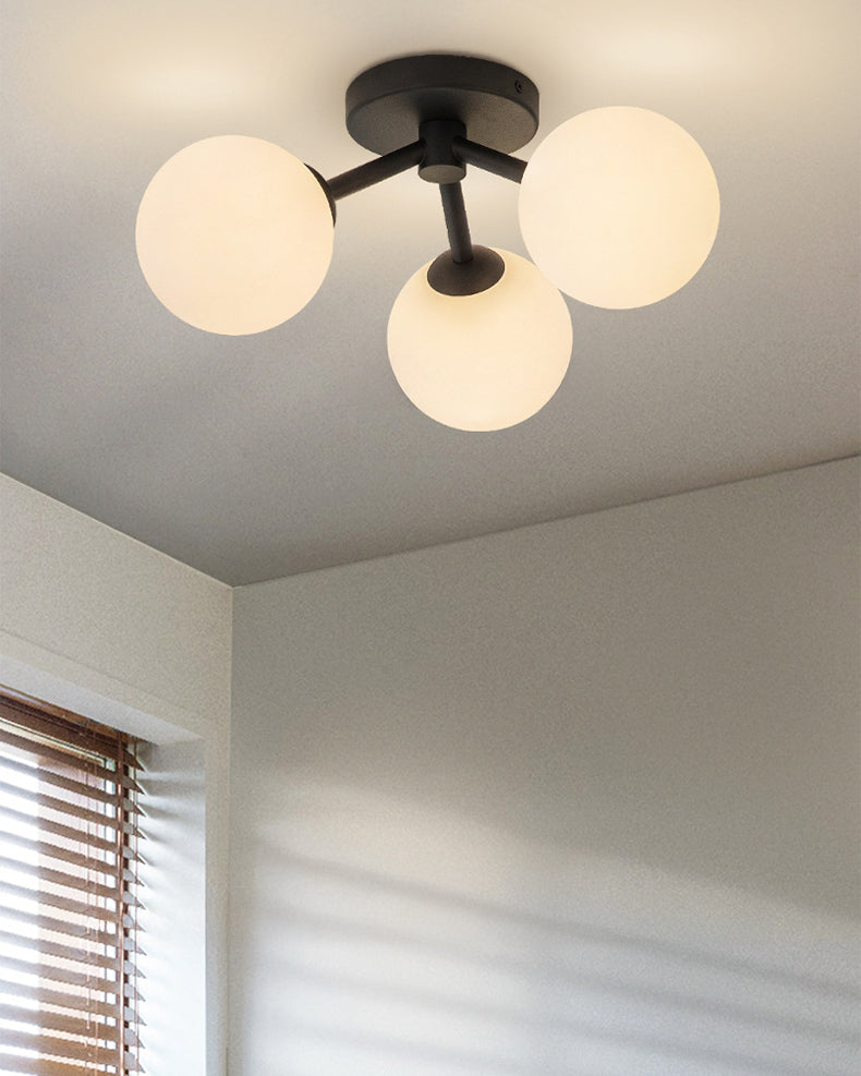 WOMO Globe Semi Flush Mount Ceiling Light-WM1212