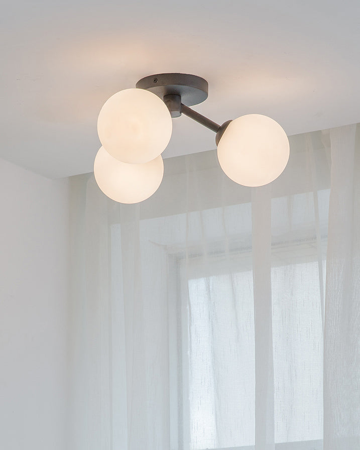 WOMO Globe Semi Flush Mount Ceiling Light-WM1212
