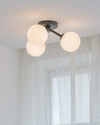 WOMO Globe Semi Flush Mount Ceiling Light-WM1212 thumbnail