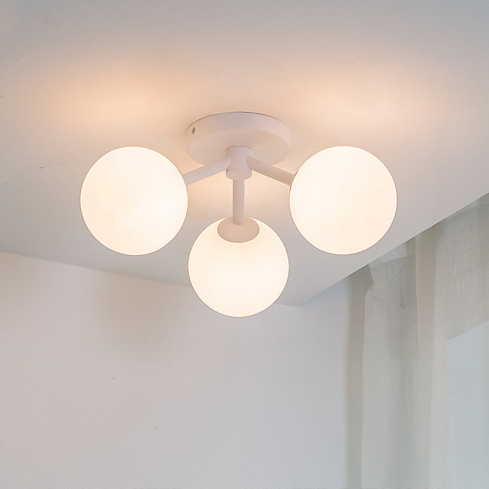 WOMO Globe Semi Flush Mount Ceiling Light-WM1212