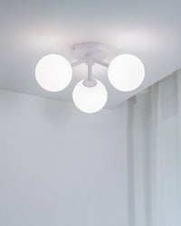 WOMO Globe Semi Flush Mount Ceiling Light-WM1212