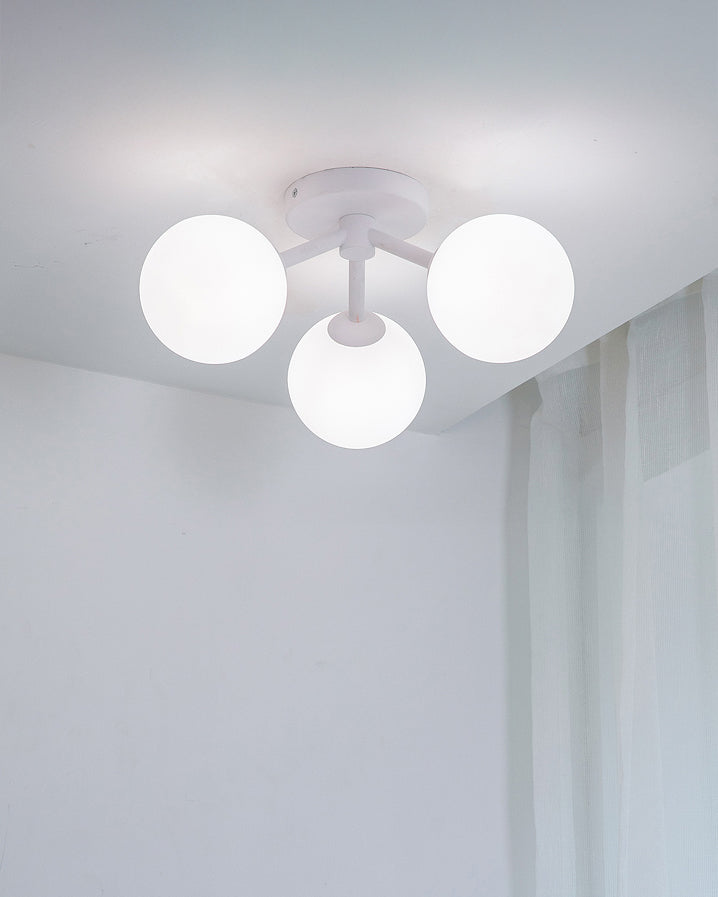 WOMO Globe Semi Flush Mount Ceiling Light-WM1212