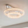 WOMO Crystal Circle Semi Flush Mount Ceiling Light-WM1213 thumbnail
