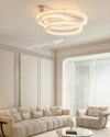 WOMO Crystal Circle Semi Flush Mount Ceiling Light-WM1213 thumbnail