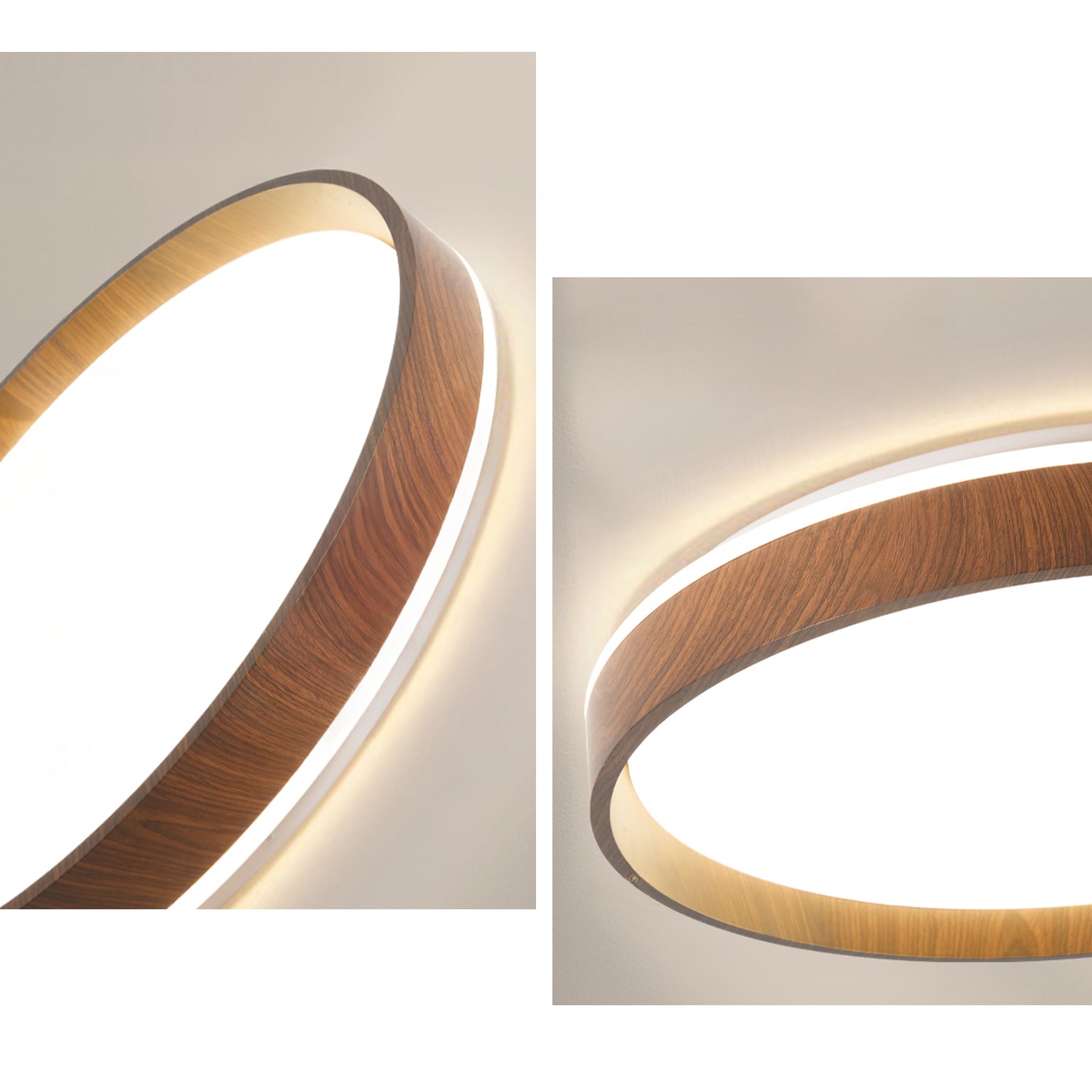 WOMO Round Flat Flush Mount Ceiling Light-WM1217