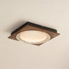 WOMO Walnut/Chrome Square Ceiling Light-WM1218 thumbnail