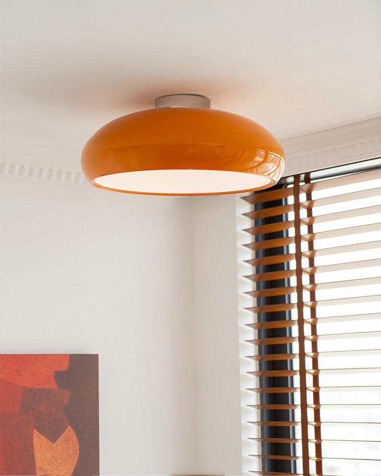 WOMO Orange Dome Ceiling Light-WM1219
