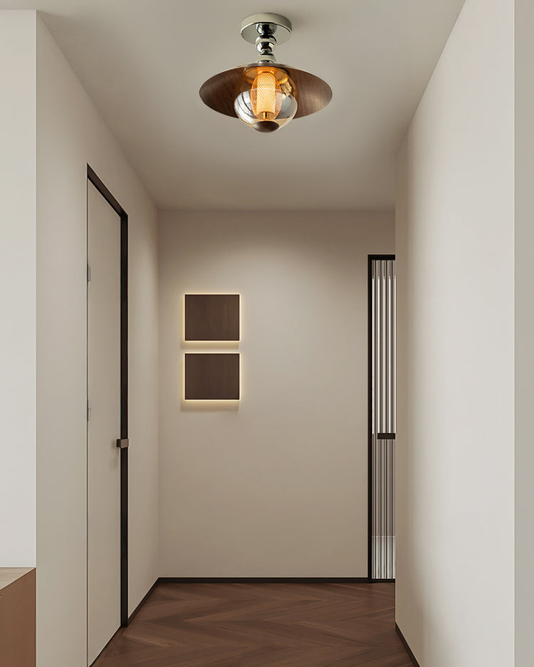 WOMO Flying Saucer Glass Ceiling Light-WM1220