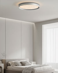 WOMO Silver Round Flush Mount Ceiling Light-WM1224