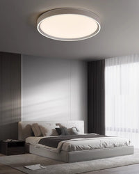 WOMO Leather Round Flat Ceiling Light-WM1225