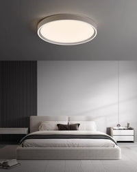 WOMO Leather Round Flat Ceiling Light-WM1225