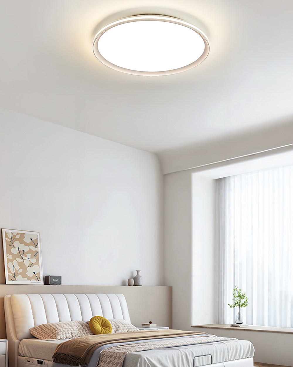 WOMO Round Flat Flush Mount Ceiling Light-WM1226