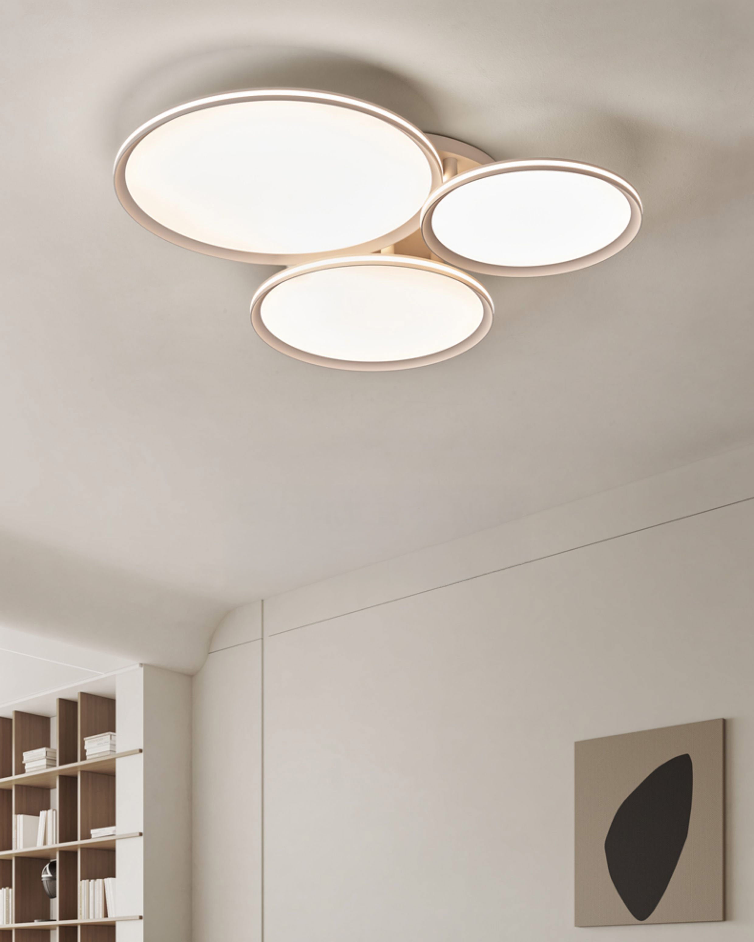 WOMO Three Light Disc Ceiling Light-WM1227