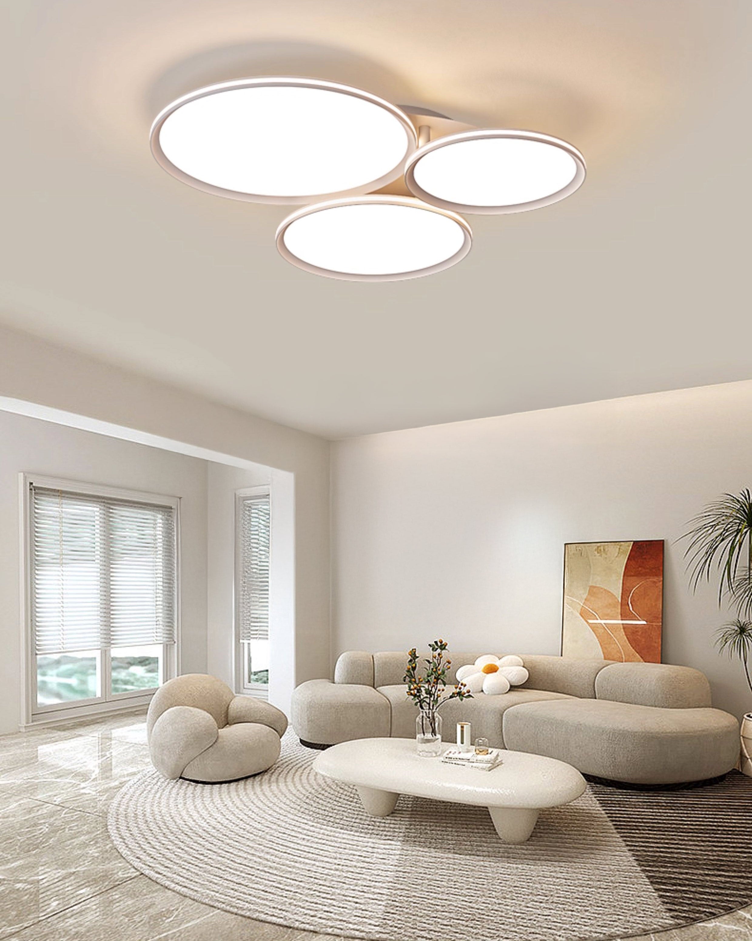 WOMO Three Light Disc Ceiling Light-WM1227