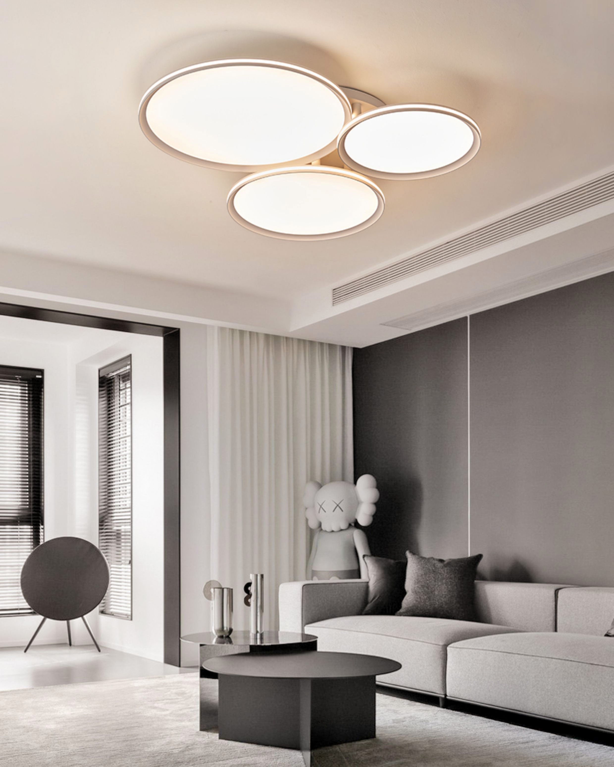 WOMO Three Light Disc Ceiling Light-WM1227