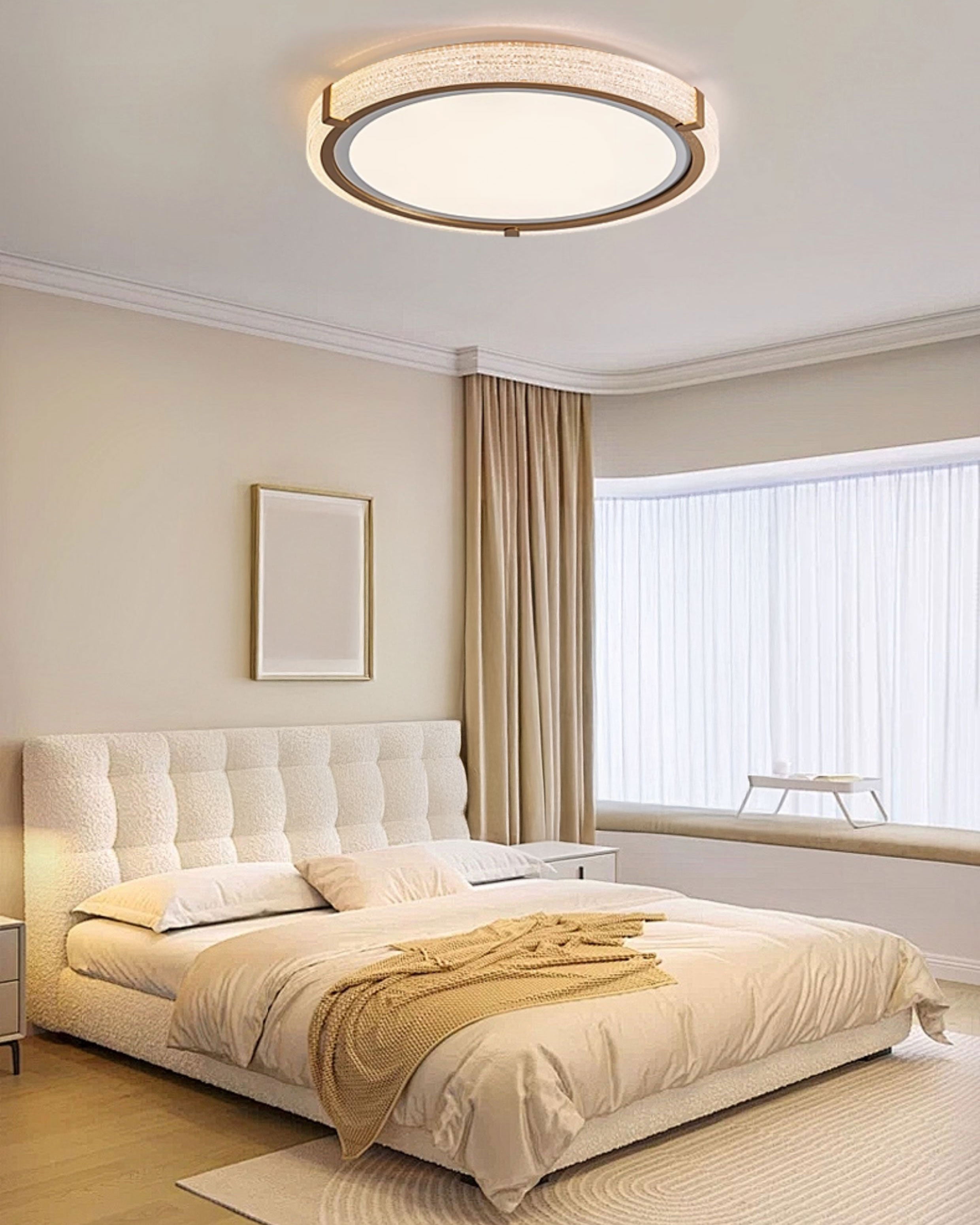 WOMO Acrylic Round Flush Mount Ceiling Light-WM1228