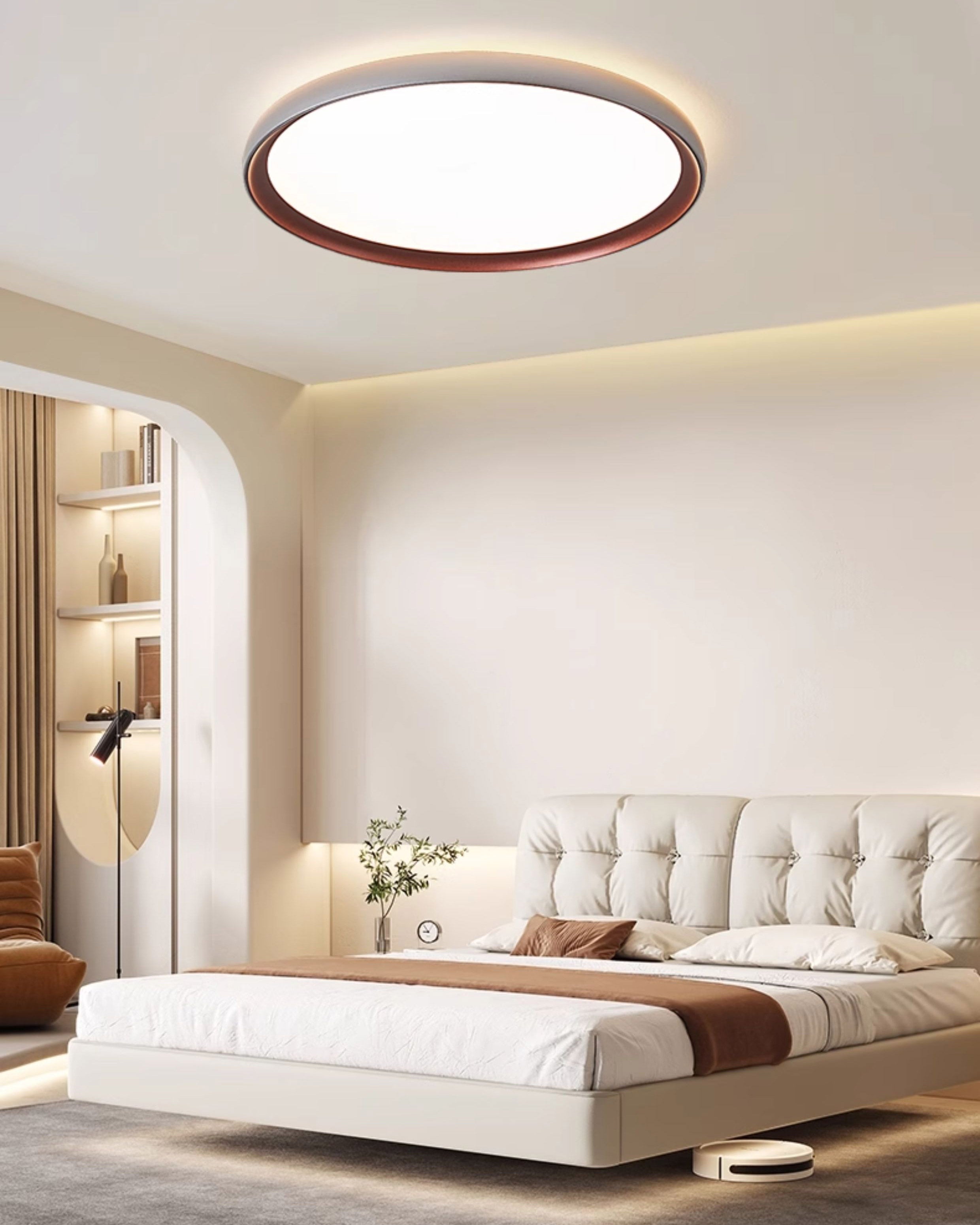 WOMO Round Flat Flush Mount Ceiling Light-WM1229
