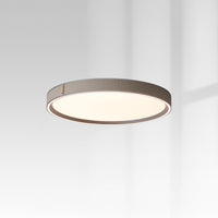 WOMO Grey Round Leather Ceiling Light-WM1231