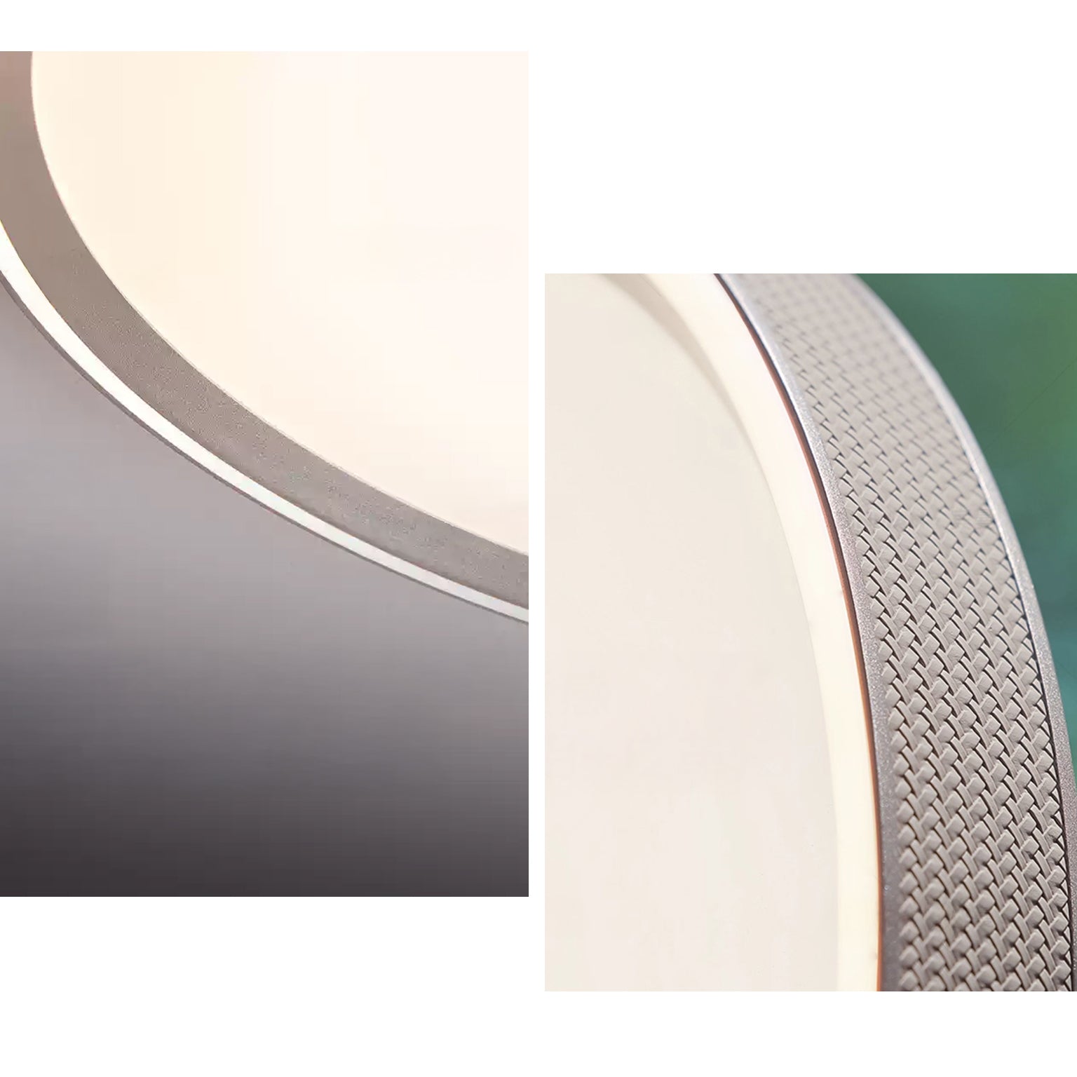 WOMO Grey Round Leather Ceiling Light-WM1231