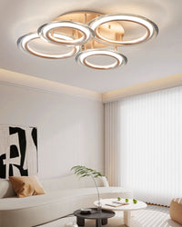 WOMO Circular LED Semi Flush Mount Ceiling Light-WM1233