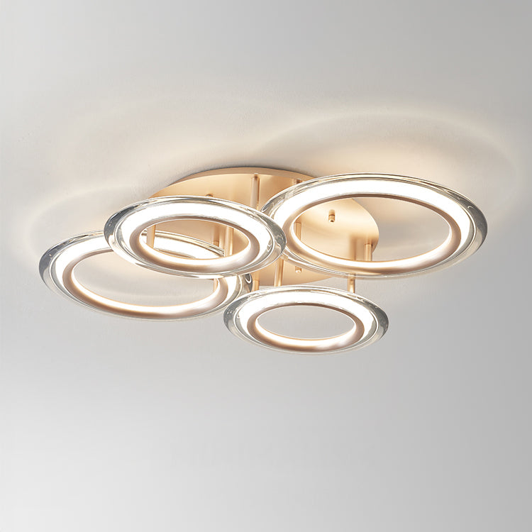 WOMO Circular LED Semi Flush Mount Ceiling Light-WM1233