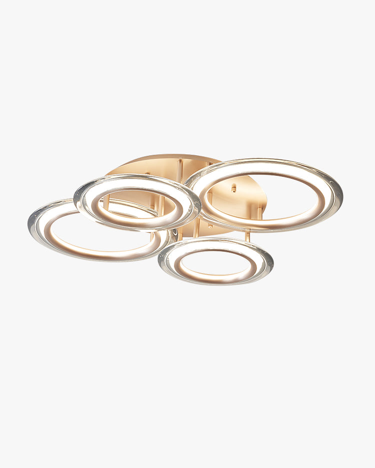 WOMO Circular LED Semi Flush Mount Ceiling Light-WM1233