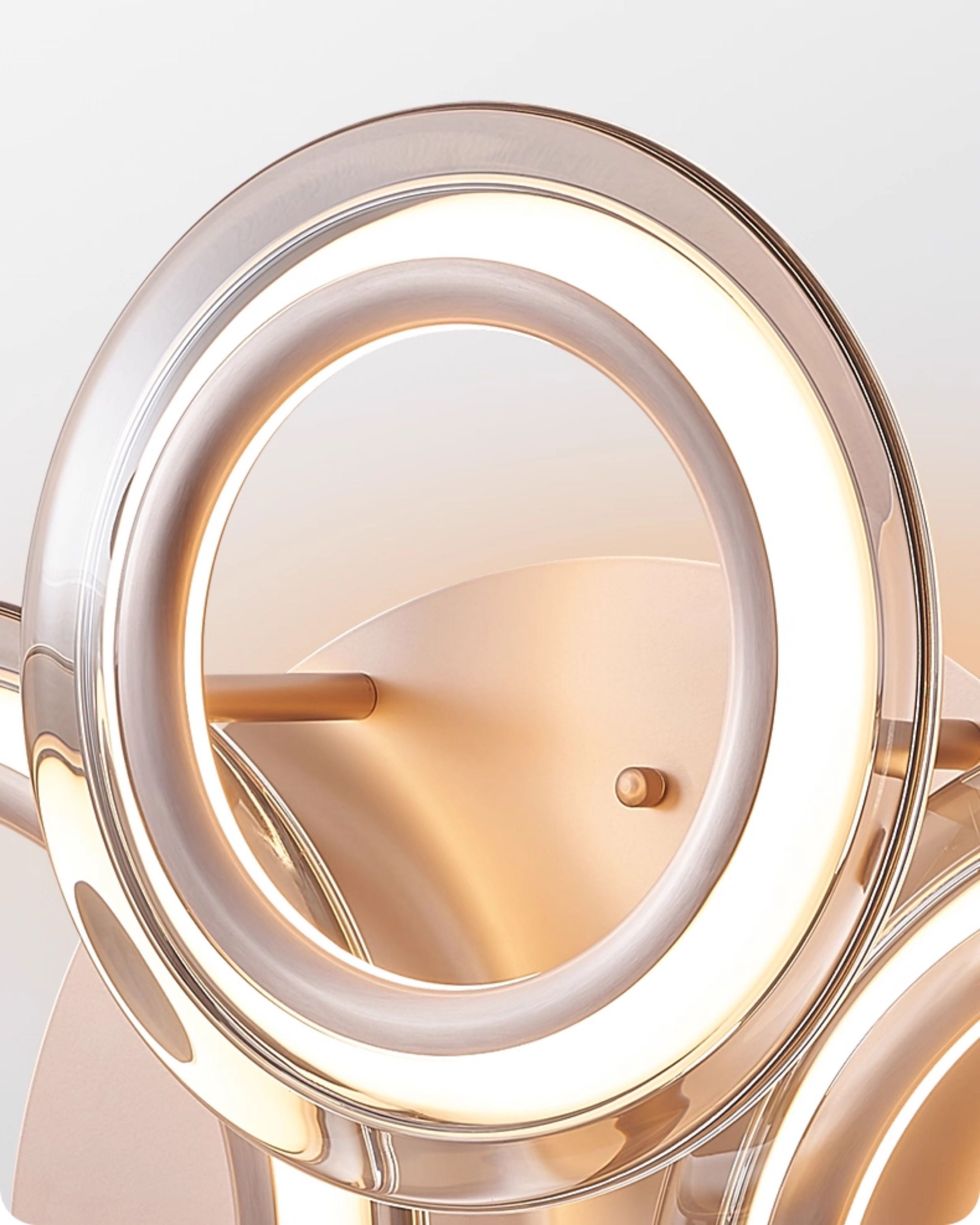 WOMO Circular LED Semi Flush Mount Ceiling Light-WM1233