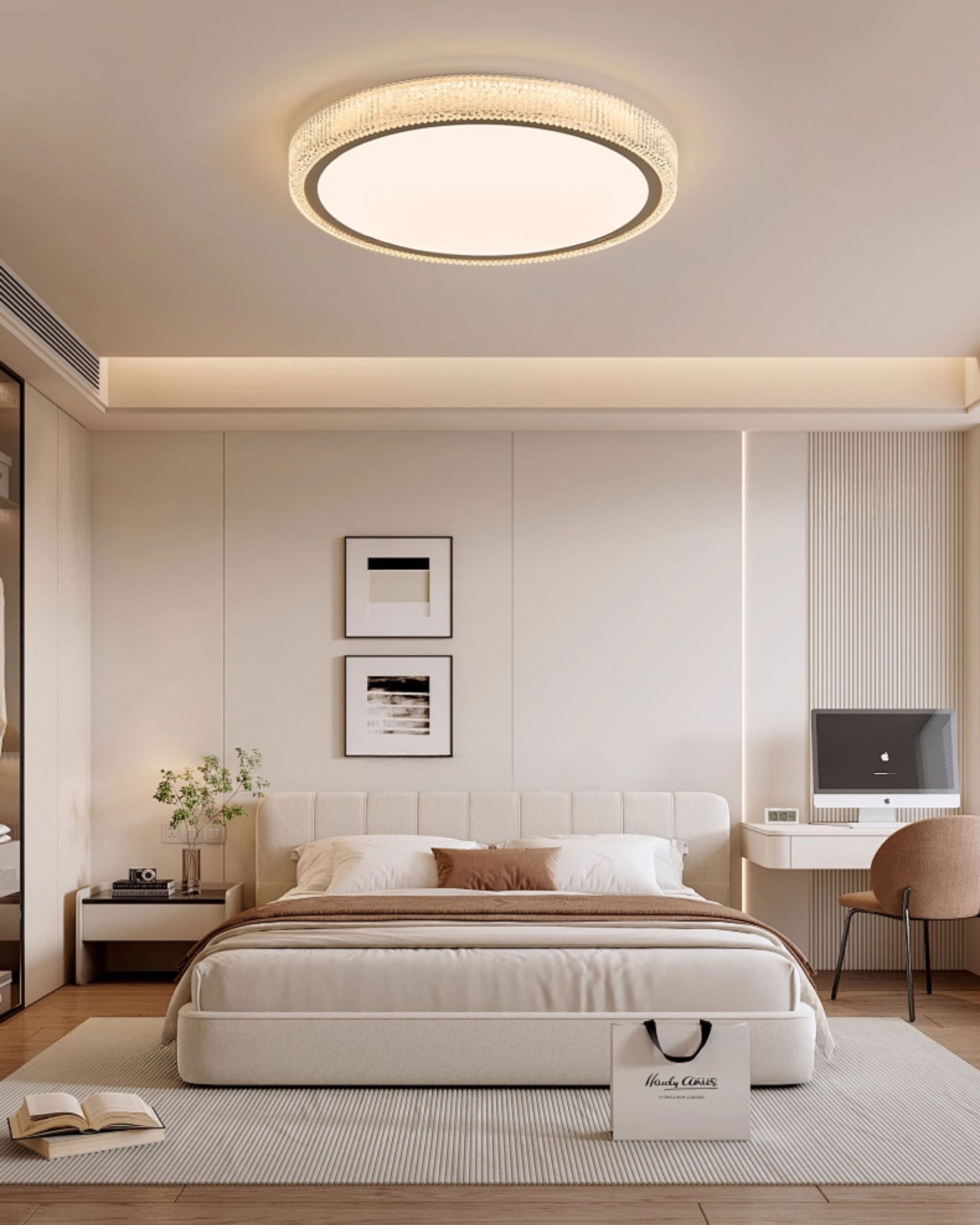 WOMO Luxury Round Flush Mount Ceiling Light-WM1236